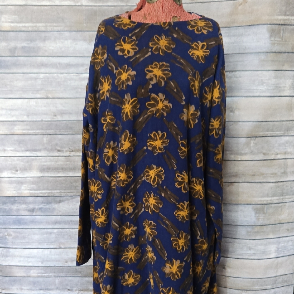 45R Studio Elegant Floral Long Sleeve Dress